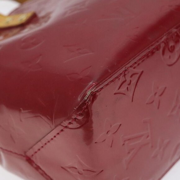 LOUIS VUITTON Monogram Vernis Reade PM Hand Bag Pomme D'amour M91990 Auth 118174 - Picture 14 of 16